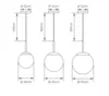 Pendente Diagon 1Xe27 20cm Cobre Transparente Orluce