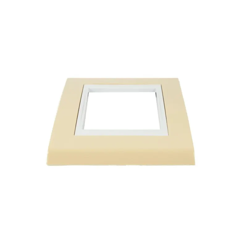 Placa 4X2 3 Posicoes Branco/Areia