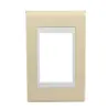 Placa 4X2 3 Posicoes Branco/Areia