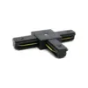 Conector ( T ) Para TrIlhos Sobrepor Preto Luminatti