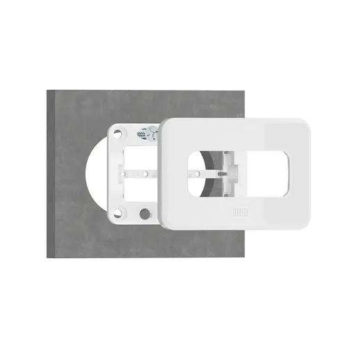 Miniplaca Embutir Moveis 1 Posto Compose Cinza Weg