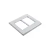 Placa 4X4 6 Posicoes Style Acetinado Branco