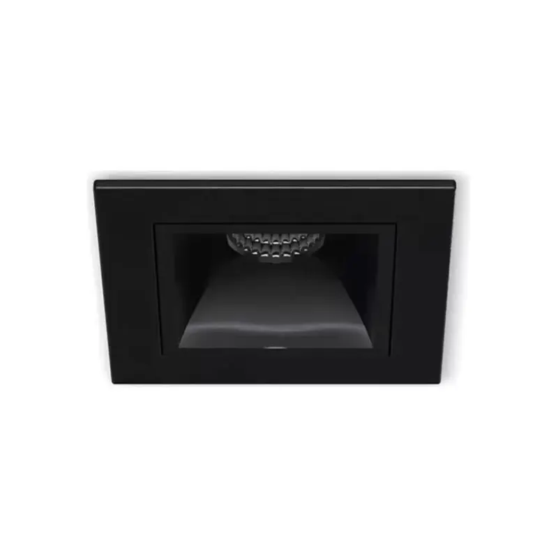 Luminaria Embutir Pontual Fixo 3W 2700K Picco Preto Interlight