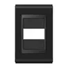 Placa 4X2 1 Posicao Style Preto/Preto