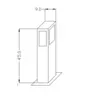 Poste Balizador 1Xe27 123 45Cm Branco Ancora
