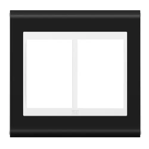 Placa 4X4 6 Posicoes Style Preto/Branco