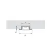 Perfil De Embutir P/ Moveis 7,2W/m 2700K 810lm 12VDC SLED 9001 MisterLED
