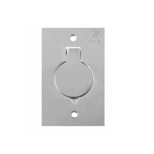 Placa Piso Leve 4X2 Inox Alto Brilho Tipo Unha Olivo