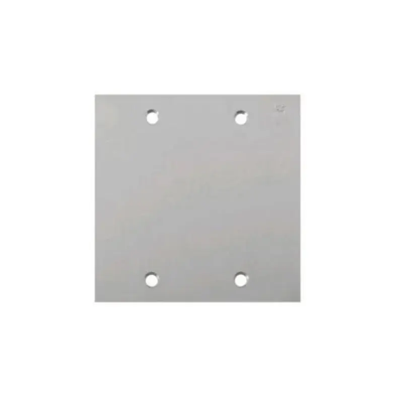 Placa Piso Leve 4X4 Inox Alto Brilho Cega Olivo