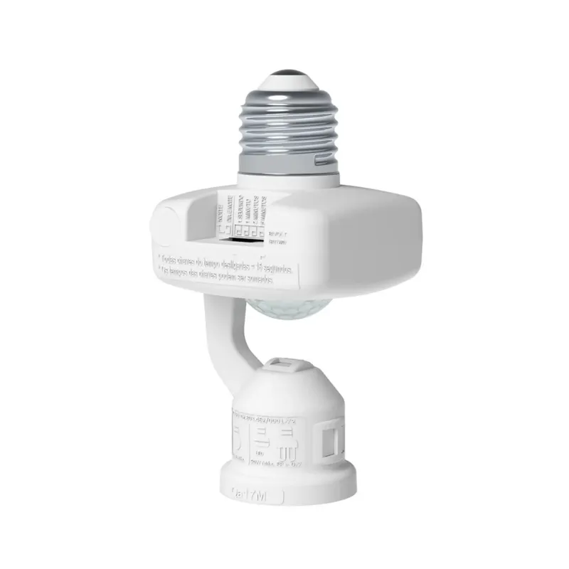 Sensor De Presenca Para Lampada Soquete E27 C/ Fotocélula Qualitronix