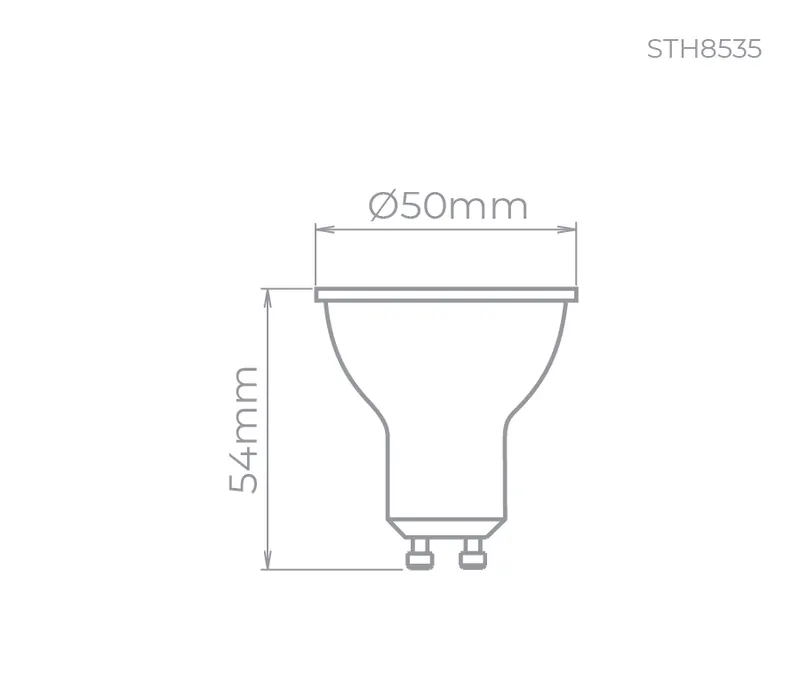 Lampada Led MR16 GU10 Eco 6W 450LM 36° STH8535/30 Stella