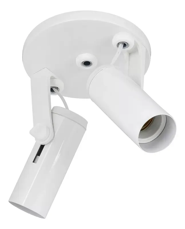 Spot Injetado Liso 2E27 Branco OPL