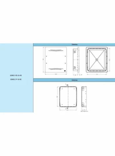 Caixa de Passagem QDW02 CP-24-Be30x30 Weg