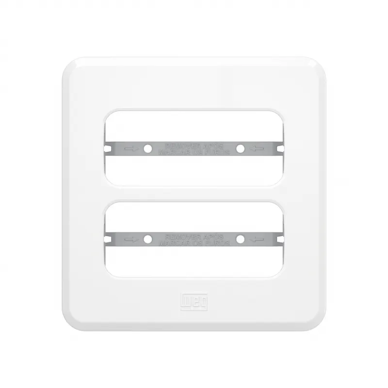 Miniplaca Embutir Moveis 2 Postos Compose Branca Weg