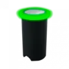 Mini Embutido De Parede E Solo 1W Luz Verde Ip67 Bco Bivolt Luminatti
