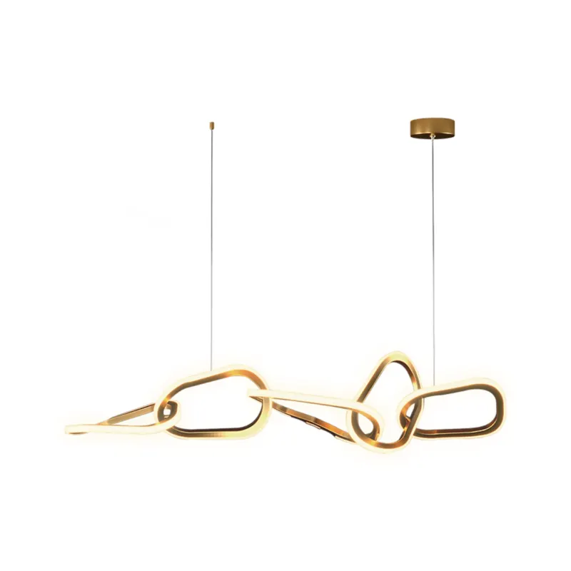 Pendente D'aria 95W Led Dourado 3000K Orluce