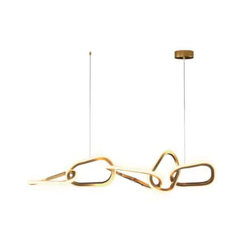 Pendente D'aria 95W Led Dourado 3000K Orluce