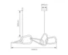 Pendente D'aria 95W Led Dourado 3000K Orluce