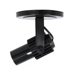 Spot Injetado Aletado 1E27 Preto OPL