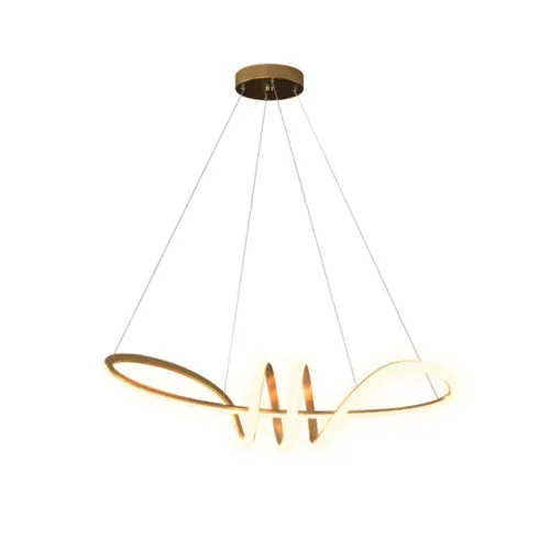 Pendente Cablata 36W Led Dourado 3000K Or1819 Orluce