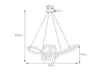 Pendente Cablata 36W Led Dourado 3000K Or1819 Orluce