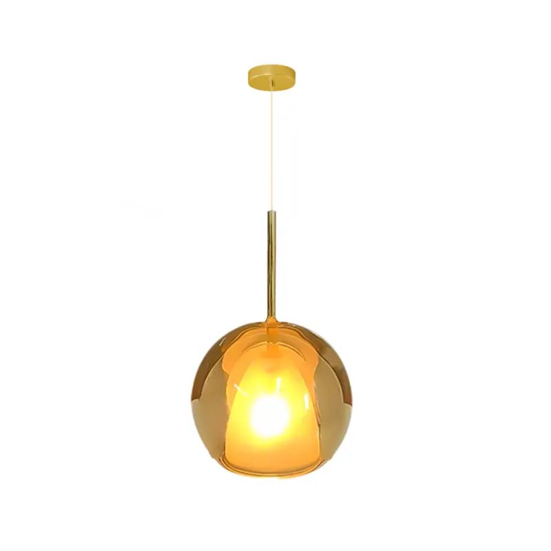 Pendente Inside 40cm 1Xe27 Dourado Orluce