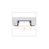 Perfil Embutir Branco, Difusor Branco 2M Luminatti