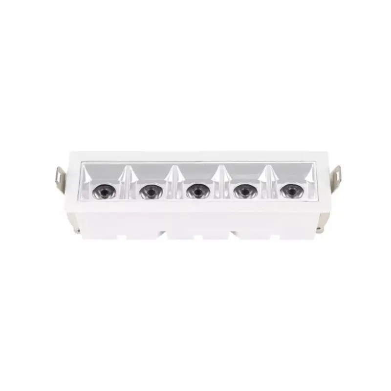 Luminaria De Led 5 Spots De Embutir 10W 3000K Branco Luminatti