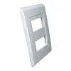 Placa 4X2 2 Posicoes Style Branco/Branco