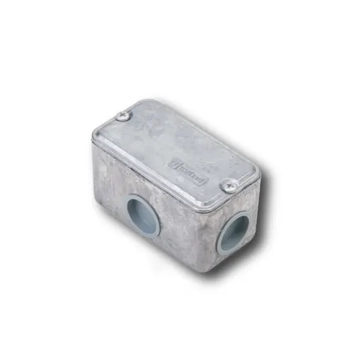 Condulete Aluminio Multiplo ( X ) 2" Tampa Cega 2 Tampoes Wetzel