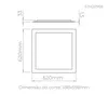 Painel Evo Led Backlight Quadrado UGR19 40W 3100LM STH20958/57 Stella