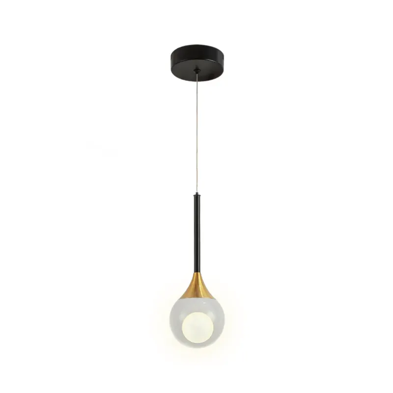 Pendente Bree 5W Led Cobre Preto 3000K Orluce