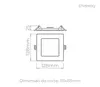Painel De Embutir Led Eco Quadrado 6W 400LM STH9951Q/65 Stella