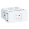 Modulo Tomada Keystone USB-C Branco