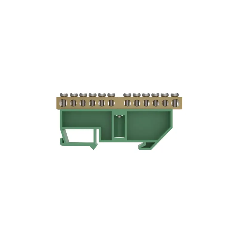 Barramento Terra 02 + 10 Furos P/ Fixacao em Trilho Din Vd Soprano