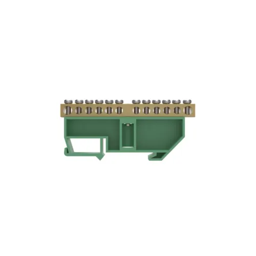 Barramento Terra 02 + 10 Furos P/ Fixacao em Trilho Din Vd Soprano