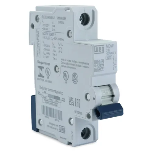 Minidisjuntor Monopolar 32A Mdwp-C32 Weg