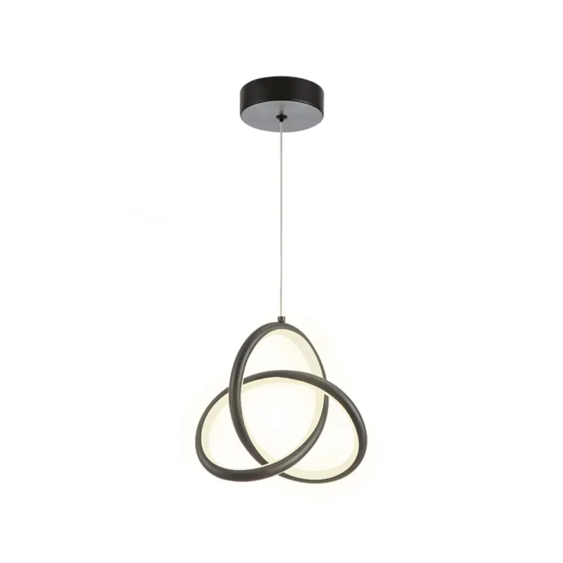 Pendente Ada 16W Led Preto 3000K Orluce