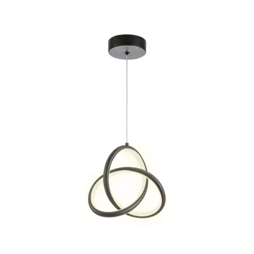 Pendente Ada 16W Led Preto 3000K Orluce