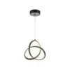 Pendente Ada 16W Led Preto 3000K Orluce