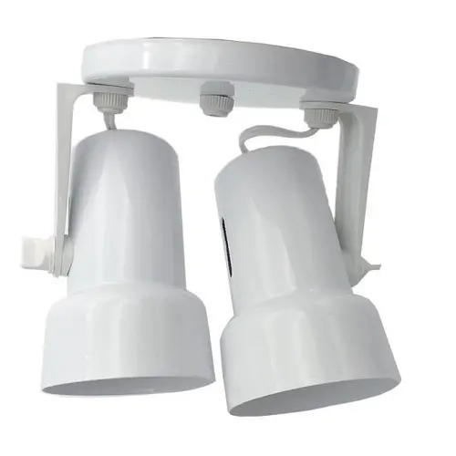 Spot Aluminio Caneca 2E27 Branco OPL