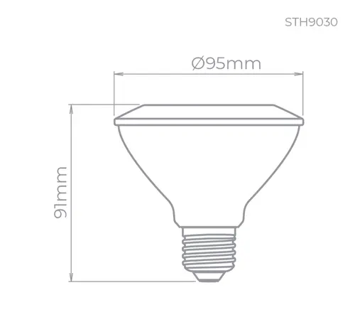 Lampada Led Par30 Eco 9W 6500K 940LM 25° STH9030/65 Stella