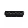 Luminaria De Led 5 Spots De Embutir 10W 3000K Preto Luminatti