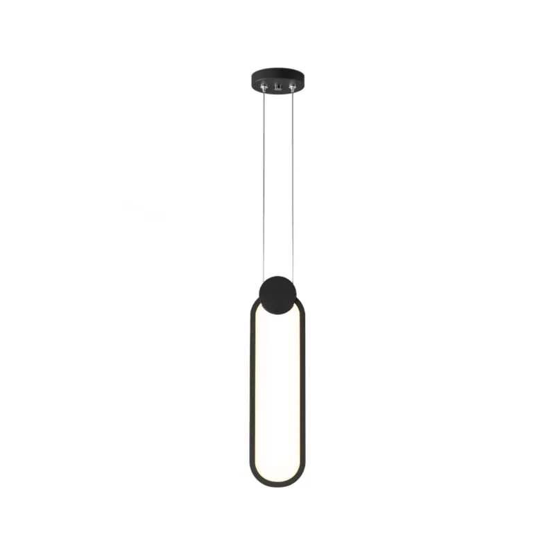 Pendente King ll 15W Led Dourado 3000K OR1760 Preto Orluce