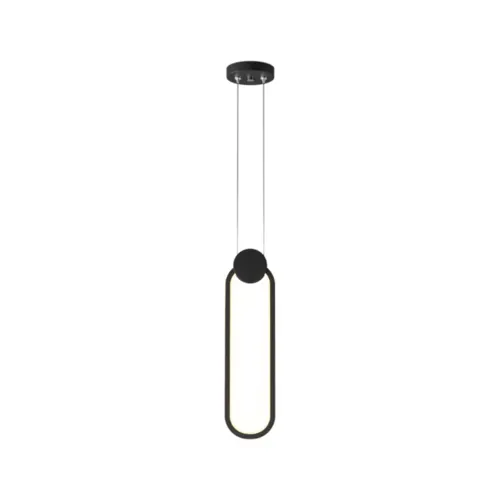 Pendente King ll 15W Led Dourado 3000K OR1760 Preto Orluce