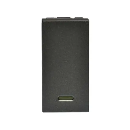 Pulsador Led 10A 1M Quadrado Magnesio Arteor Legrand