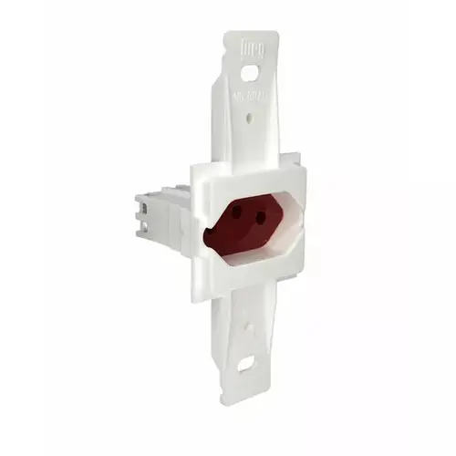 1 Tomada 2P+T 10A / 250V Klin Vermelho Branco Weg