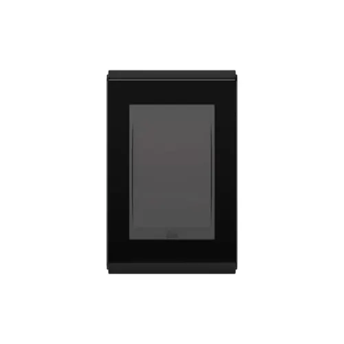 Placa 4X2 Cega Premium Alto Brilho Preto