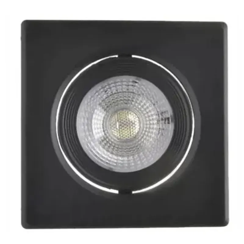 Mini Spot Led Preto 3W 4000K Bivolt Quadrado Luminatti