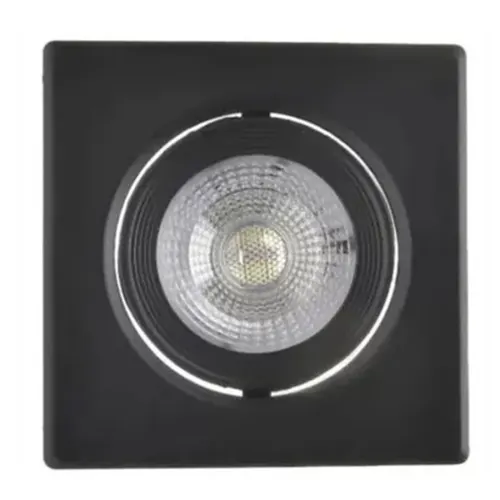 Mini Spot Led Preto 3W 4000K Bivolt Quadrado Luminatti